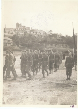<h5>Parade</h5><p>Parade in Denbigh, Wales. Photo provided by the family of Elmore Willets. </p>