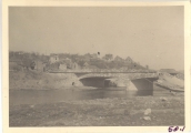 <h5>Combat</h5><p>View into Germany with bridge destroyed by Germans. Photo provided by the family of Elmore Willets.</p>
