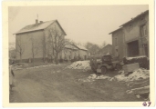 <h5>Combat</h5><p>Kerlingen, Christmas 1944 on German border. Photo provided by the family of Elmore Willets.</p>