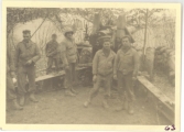 <h5>Combat</h5><p>'A Battery' gun crew. Photo provided by the family of Elmore Willets.</p>