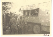 <h5>Combat</h5><p>Red Cross mobile canteen. Photo provided by the family of Elmore Willets. </p>