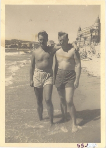 <h5>Leave</h5><p>On leave in the Riviera. Photo provided by the family of Elmore Willets. </p>