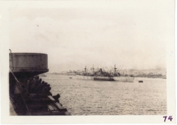 <h5>Return</h5><p>Return to the US. Photo taken of Le Havre, France (from transport vessel). Photo provided by the Willets family. </p>