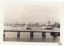 <h5>Return</h5><p>Return to the US. Photo taken of Le Havre, France (from transport vessel). Photo provided by the Willets family. </p>