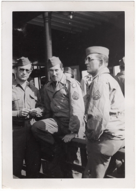 <h5>Soldiers</h5><p>Unidentified soldiers. Provided by the family of Ivo Schommer.</p>