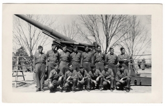 <h5>Group Photo</h5><p>Group photo, including Clinton Stillman. Photo provided by family of Ivo Schommer.</p>