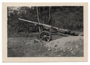 <h5>Old Cannon</h5><p>Photo of an old cannon. Photo provided by family of Ivo Schommer.</p>