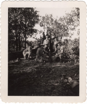 <h5>Firing Squad</h5><p>Firing squad, possibly during training. </p>