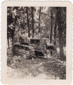 <h5>Old Tractor</h5><p>Old broken down tractor. Photo provided by family of Ivo Schommer.</p>